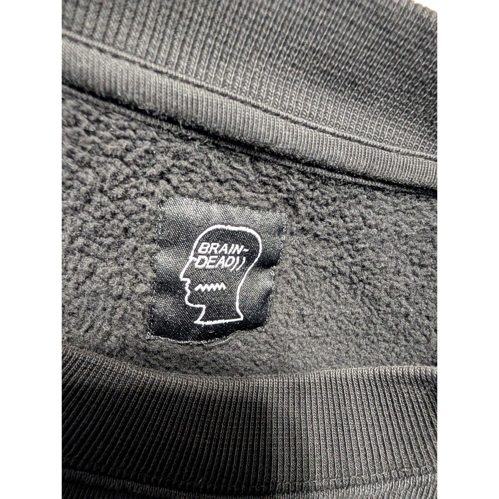 Brain Dead Universal Anti-Climax Graphic Crewneck Sweatshirt Black XL - Picture 6 of 6